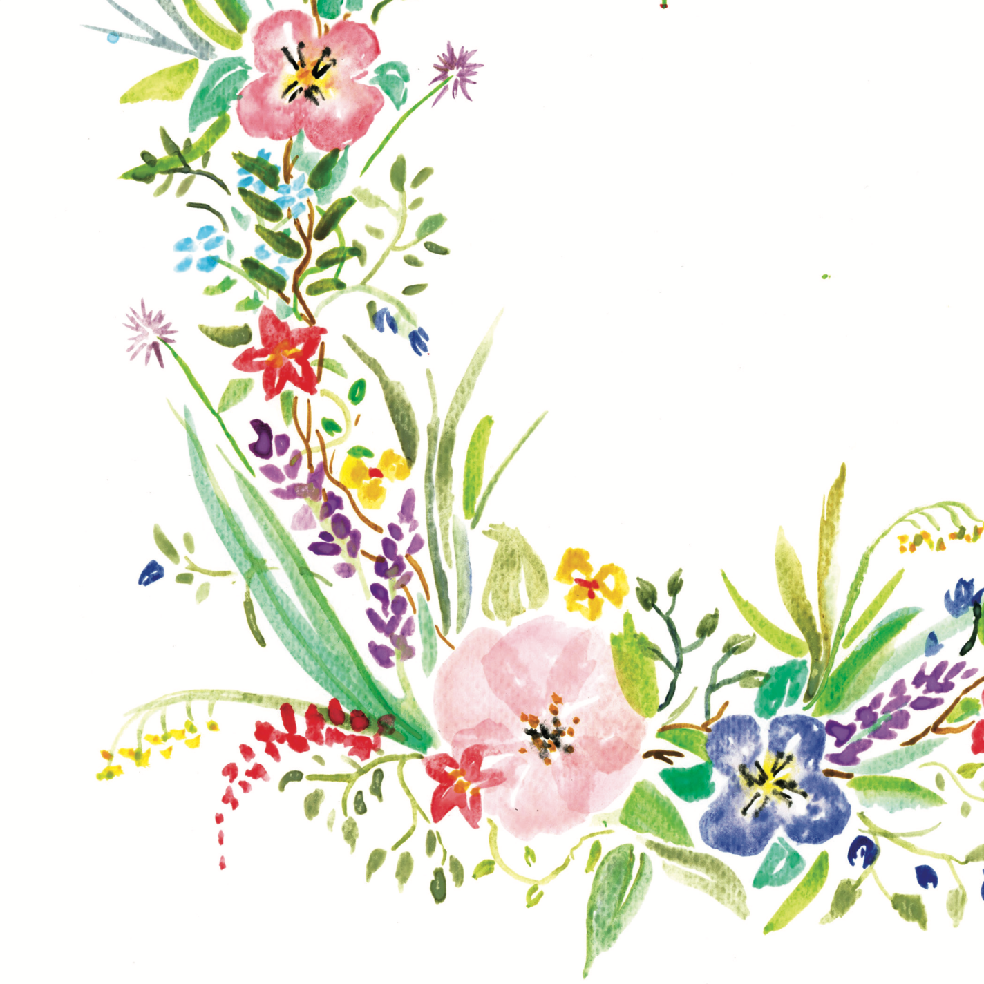 Close up of - "Cunt" – Floral typography art print transforming a controversial word into a symbol of empowerment, confidence, and beauty. A striking statement for modern interiors.