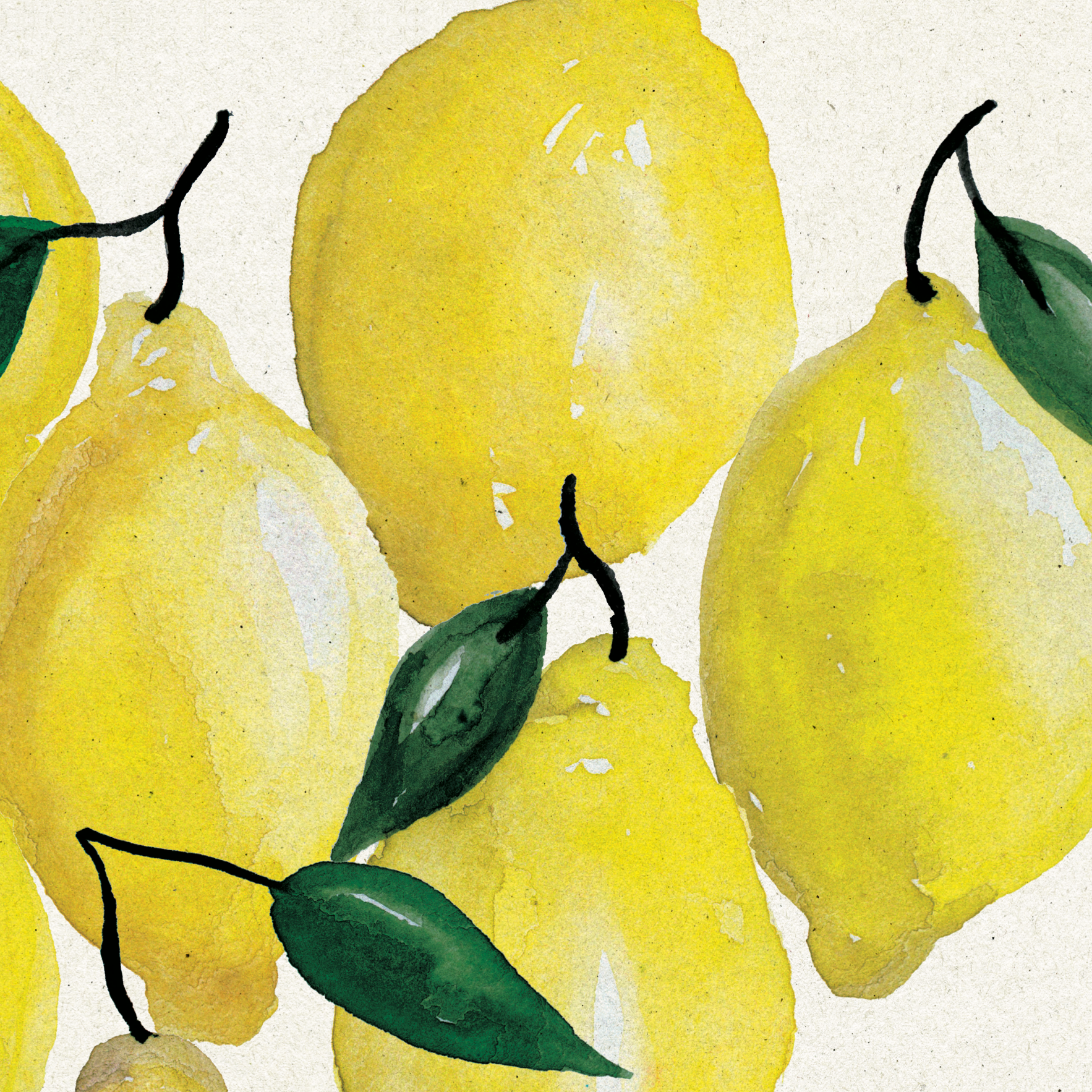 Lemon Art Wall Poster 